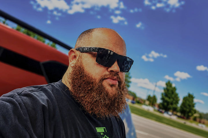 Horizon XL - Gray Tortoise - Jet Black Polarized