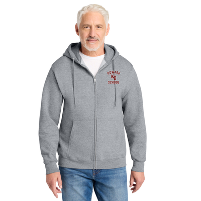 Howard School - West Bridgewater-Core Fleece Full-Zip Hooded Sweatshirt (PC78ZH)