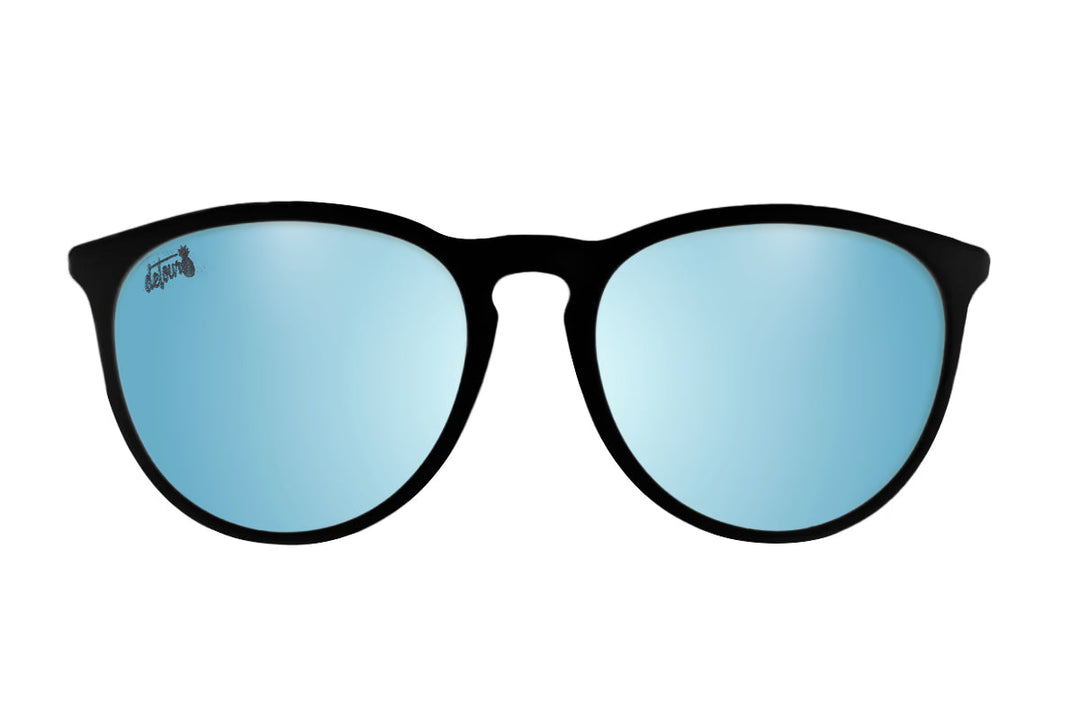 Hurricane - Matte Black - Sky Blue Polarized