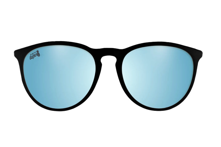 Hurricane - Matte Black - Sky Blue Polarized
