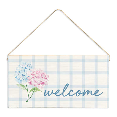 Hydrangeas Pastel Twine Sign