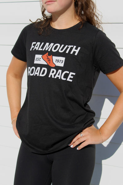ASICS Falmouth Road Race 2026 - ASICS Women's PR Poly Cotton Short Sleeve Tee Black (2012D014) (FRR26-02)