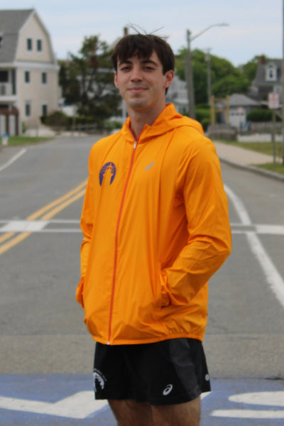 ASICS Falmouth Road Race 2026 - ASICS Men's Silver Jacket Yamabuki (2011D235) (FRR26-09 LC, FRR26-07 Back)