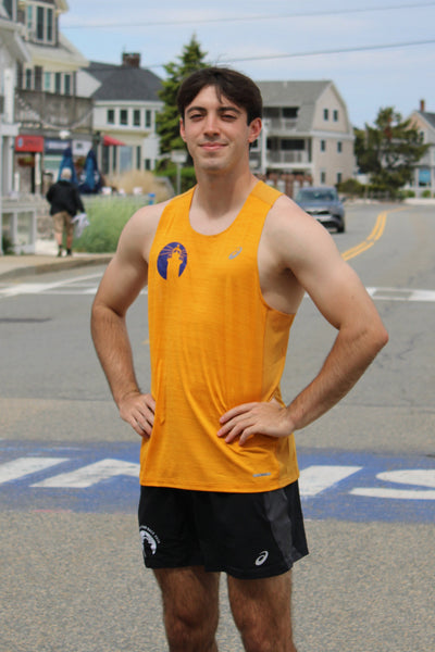 ASICS Falmouth Road Race 2026 - ASICS Men's Road Singlet Yamabuki (2011D478) (FRR26-09 LC, FRR26-19 Back))