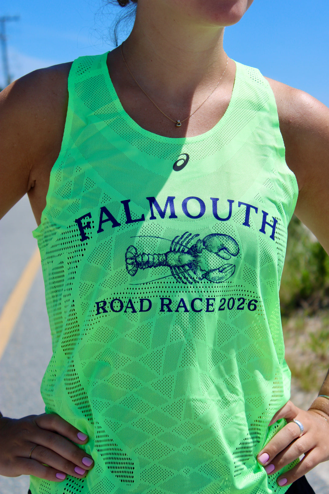 Falmouth Road Race 2026 - ASICS Women's Metarun Tank - Illuminate Green (2012D416-300) (FRR26-12 FC, FRR26-30)