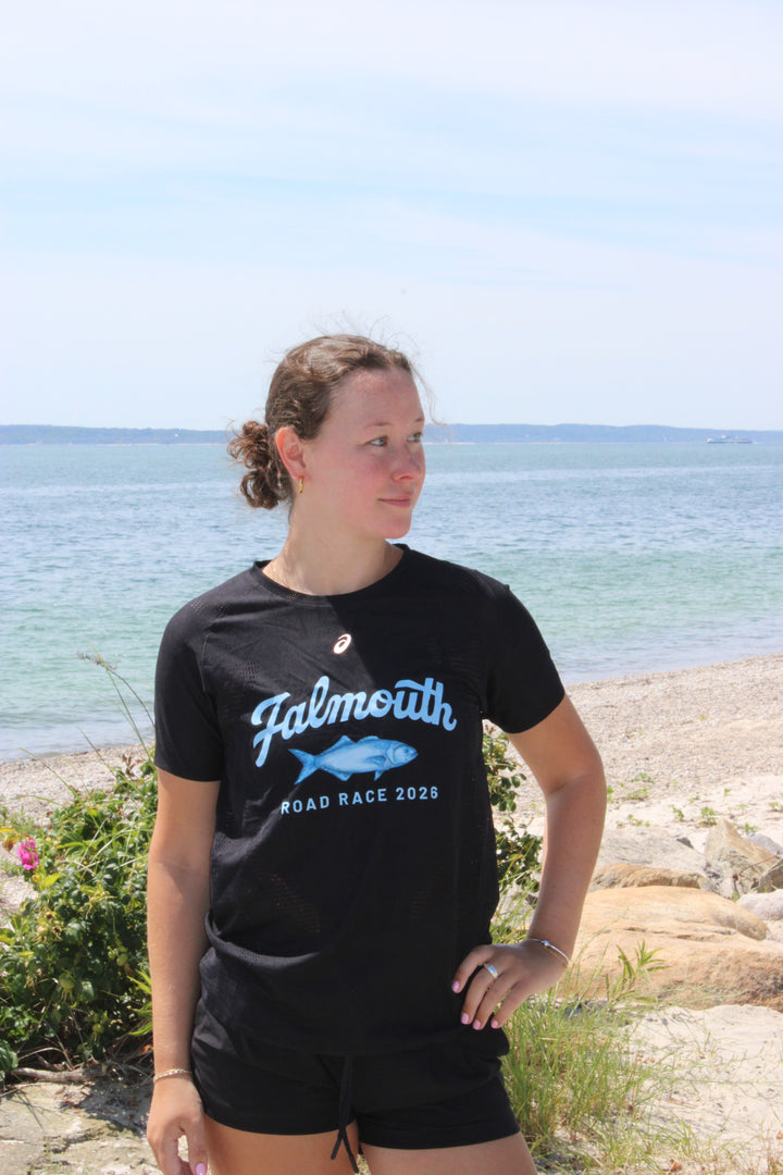 Falmouth Road Race 2026 - ASICS Women's Metarun Short Sleeve Top Black (2012D418) (FRR26-31 FC)
