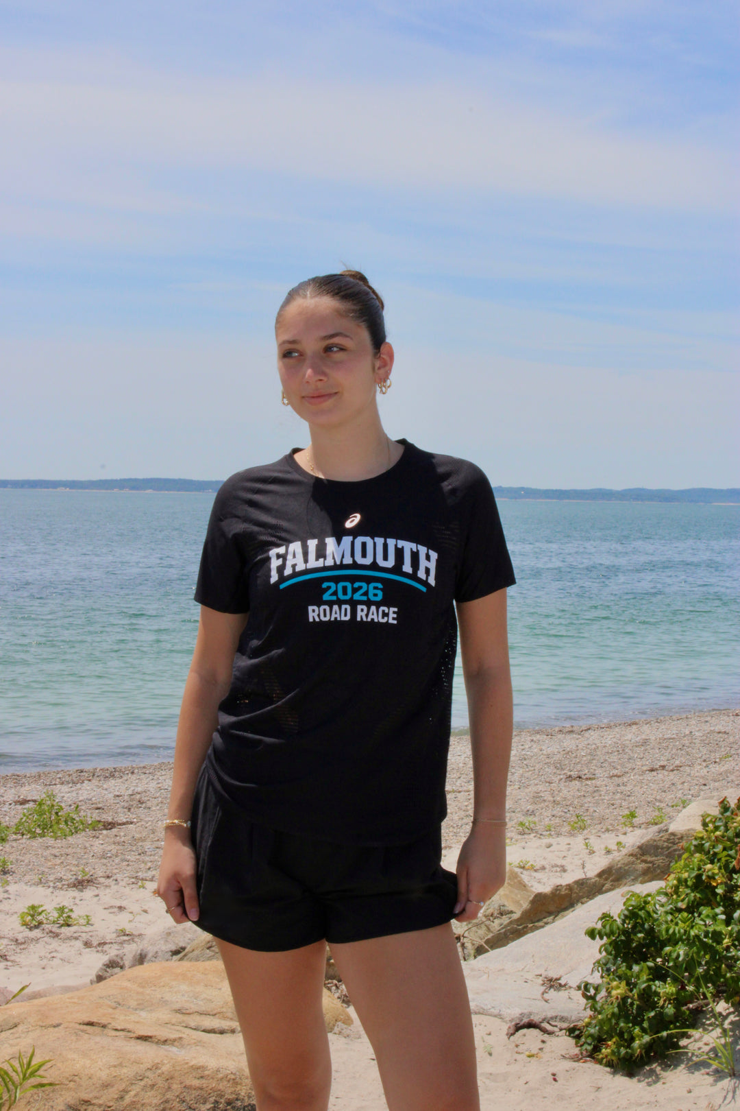Falmouth Road Race 2026 - ASICS Women's Metarun Short Sleeve Top Black (2012D418) (FRR26-32 FC)