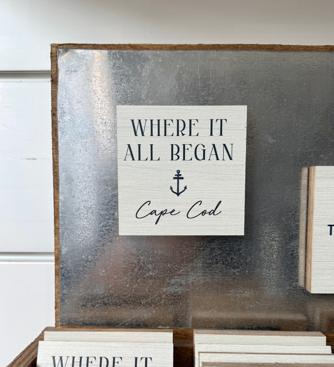 Where It All Began Anchor White/Navy Magnet