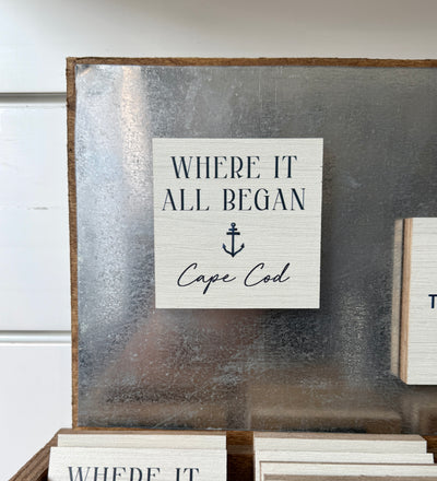 Where It All Began Anchor White/Navy Magnet