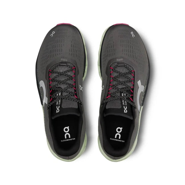 On Mens Cloudmonster 2 Asphalt Lime