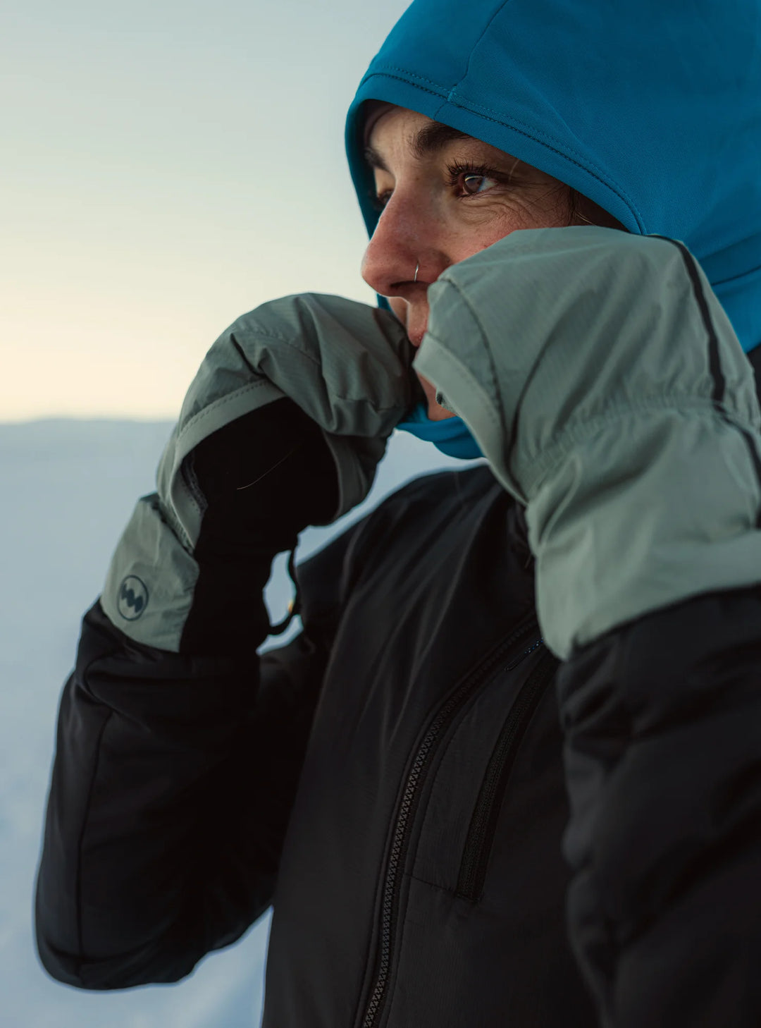 Guante Janji Vortex Wind Block - Nublado - UNISEX