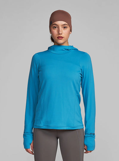 Janji Rover Merino Hoodie - Bluebird  - WOMEN