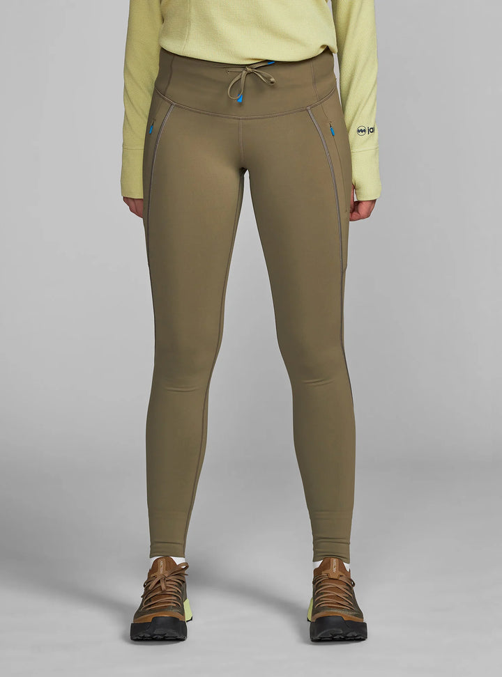 Mallas de forro polar Janji Aurora - Conífera - MUJER