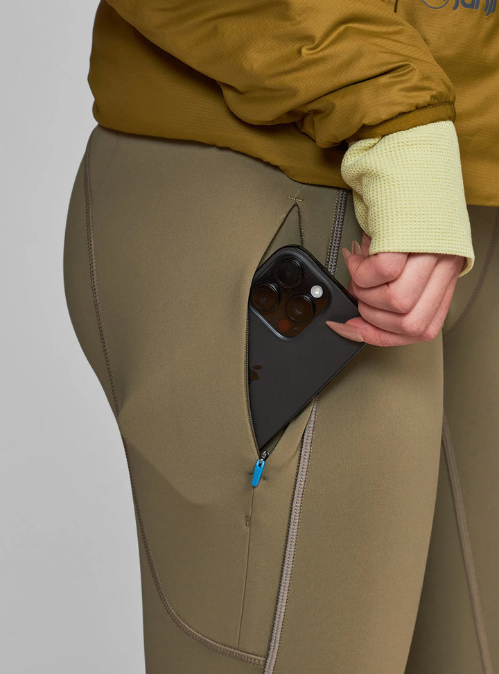 Mallas de forro polar Janji Aurora - Conífera - MUJER