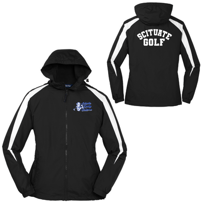 Chaqueta de golf para niña Scituate - Sport-Tek® con forro polar y bloques de color (JST81)