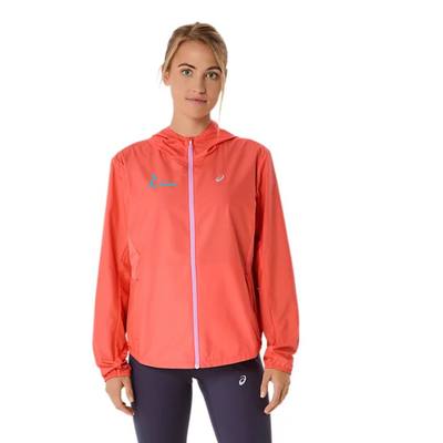 Crim Everyday - Chaqueta plateada ASICS para mujer (2012D148) (CFR-26)