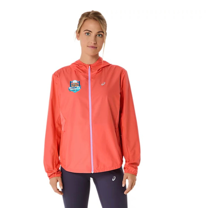 Crim 49 - Chaqueta plateada ASICS para mujer (2012D148) (CFR-38)
