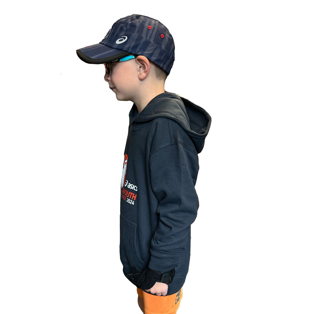 Youth Falmouth Road Race 2024 Navy Graphic Hoodie (DT6100Y)