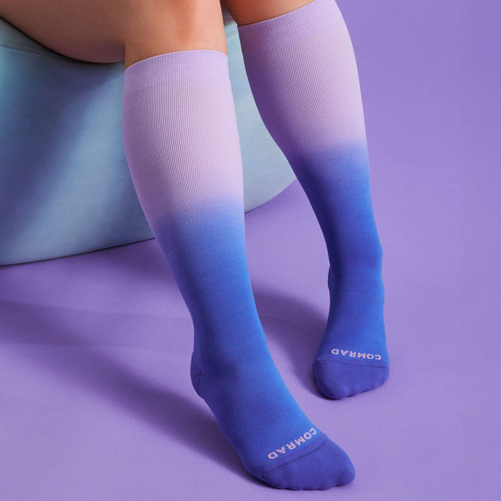 Knee-High Compression Socks - Ombre