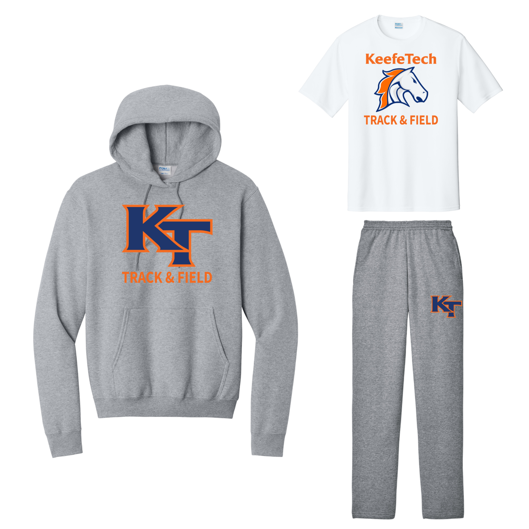 Keefe Tech Track & Field - Team Kit (PC78H Ath Heath, PC78P Ath Heath, PC380 White)