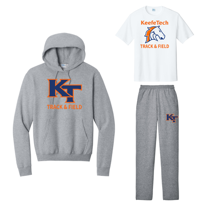 Keefe Tech Track & Field - Team Kit (PC78H Ath Heath, PC78P Ath Heath, PC380 White)