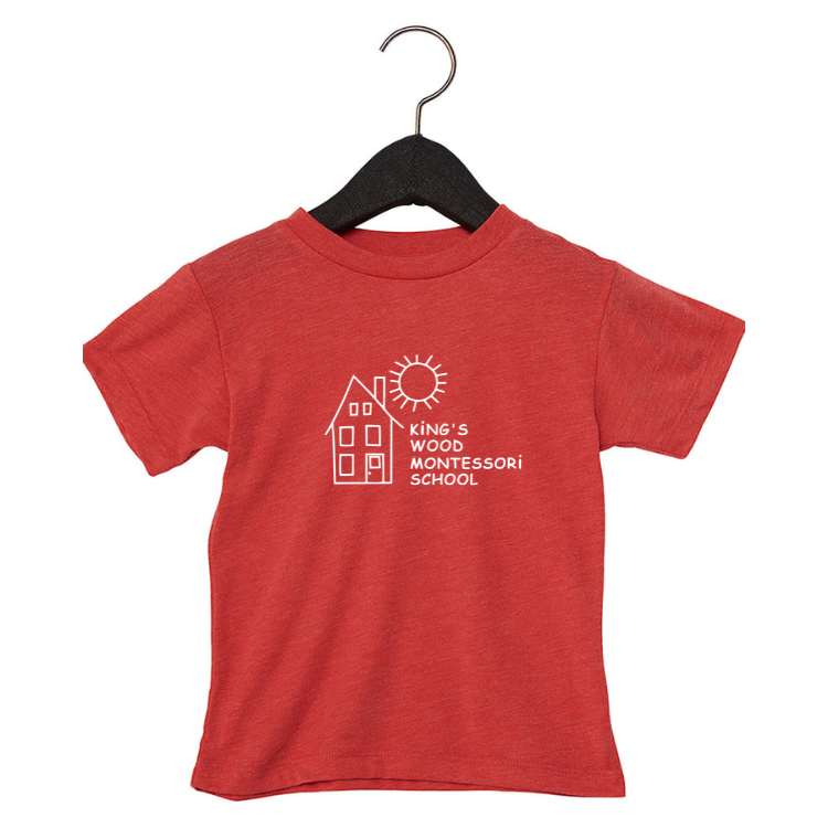 Camiseta unisex para niños pequeños Montessori de King's Wood (3001T)