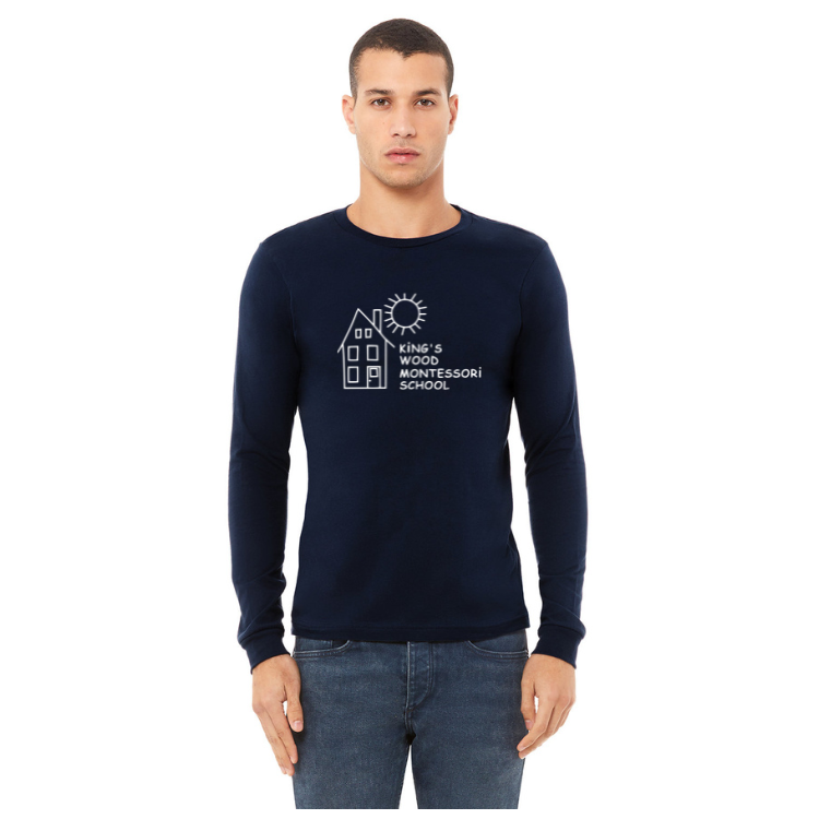 King's Wood Montessori - Adult Unisex Long Sleeve T-shirt (3501)