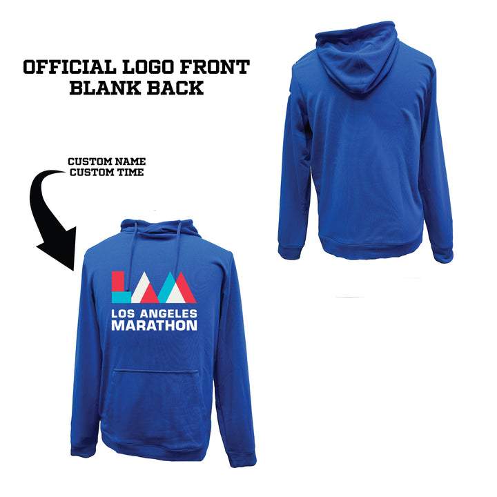 Sudadera unisex de felpa francesa Royal Finisher oficial del Maratón de Los Ángeles 2024 (2031A617)