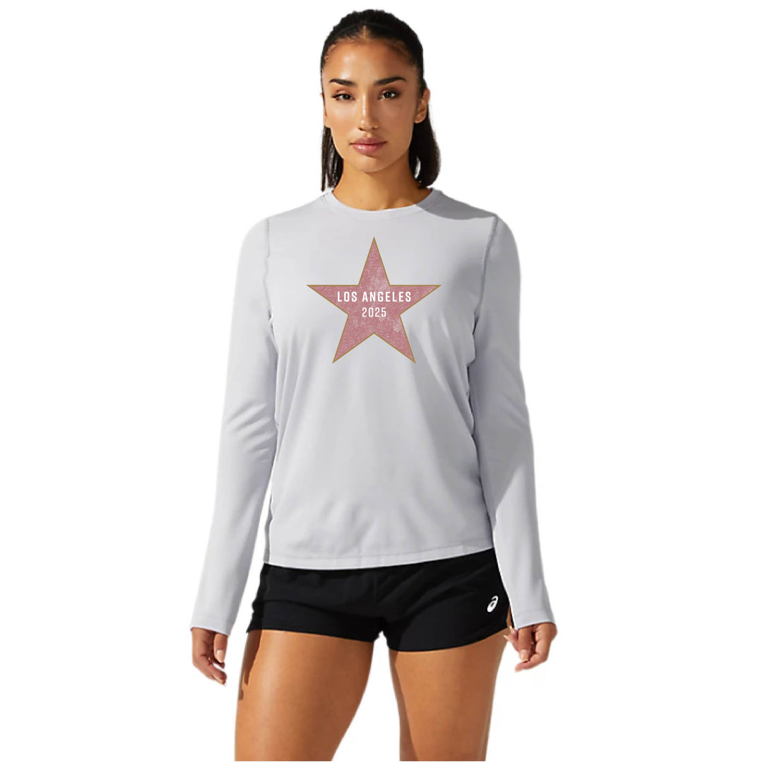 LA Marathon - ASICS Women's Ready Set Long Sleeve Tee Grey (2012b468) (LA03/LA34B)