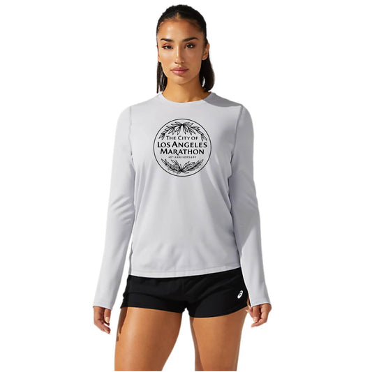 LA Marathon - ASICS Women's Ready Set Long Sleeve Tee Grey (2012b468) (LA31/LA34B)