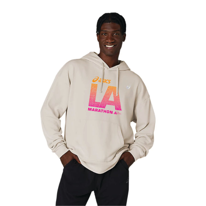 2026 ASICS Los Angeles Marathon - ASICS Unisex Sweat Relax Pull Over Hoodie Oatmeal (2031E699) (LA26-13, LA26-14)