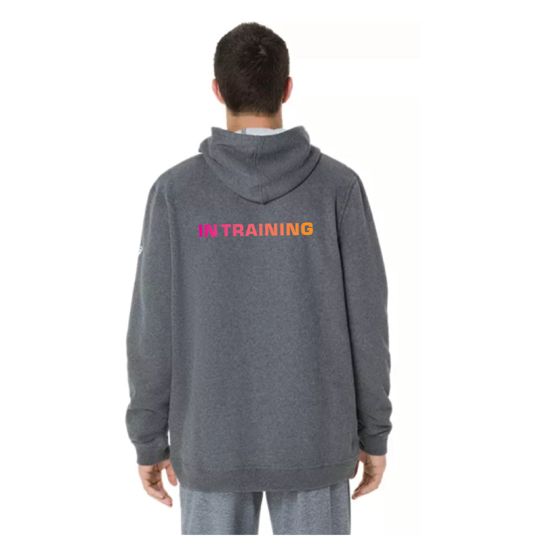 2026 ASICS Los Angeles Marathon - ASICS Unisex Sunday Sana Fleece Hoodie - Dark Heather Grey (2033B739) (LA26-13, LA26-14)