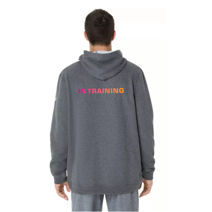 2026 ASICS Los Angeles Marathon - ASICS Unisex Sunday Sana Fleece Hoodie - Dark Heather Grey (2033B739) (LA26-13, LA26-14)