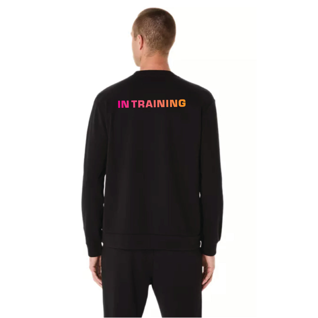 2026 ASICS Los Angeles Marathon -ASICS Sweat Crew Neck Top Performance Black (2031E908) (LA26-13, LA26-14)