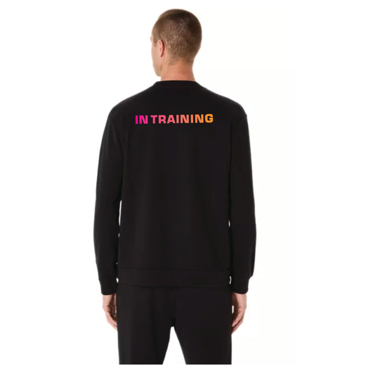 2026 ASICS Los Angeles Marathon -ASICS Sweat Crew Neck Top Performance Black (2031E908) (LA26-13, LA26-14)