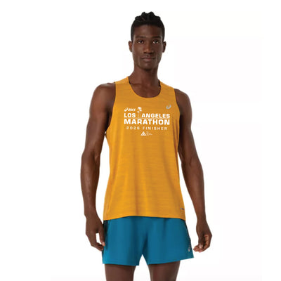 FINISHER del Maratón de Los Ángeles de ASICS 2026 - Camiseta de manga corta de ruta para hombre ASICS Yamabuki (2011D478) (LA26-29)