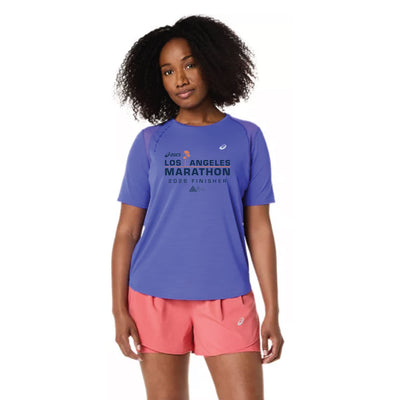2026 ASICS Los Angeles Marathon FINISHER - ASICS Women's Road SS Top Cobalt Burst (2012D371) (LA26-28)