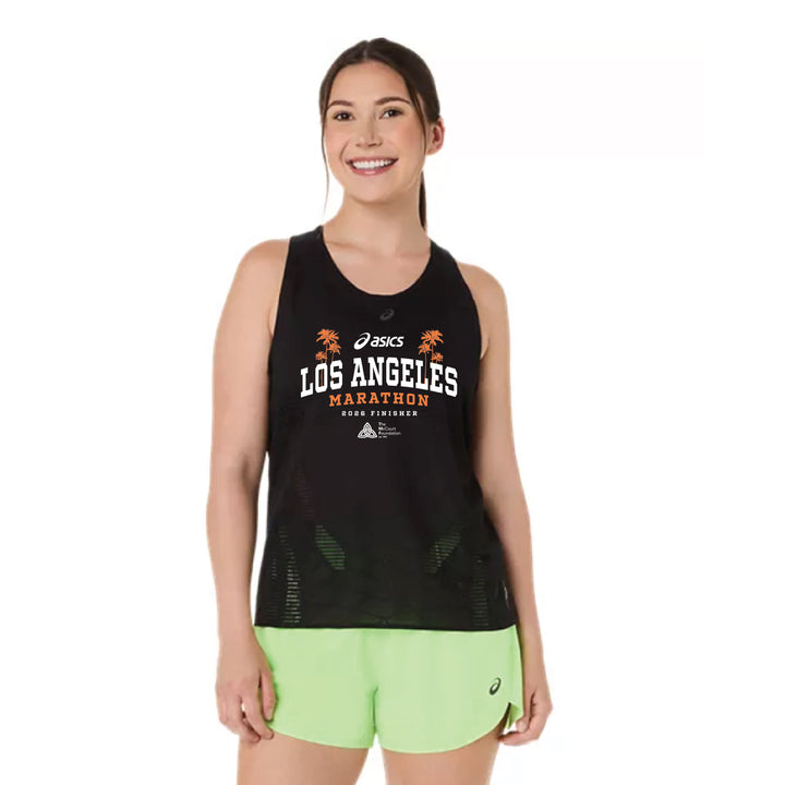 2026 ASICS Los Angeles Marathon FINISHER - ASICS Women's Metarun Tank Black (2012D416) (LA26-33)