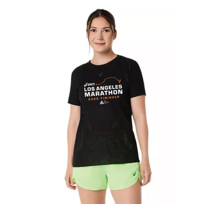 Camiseta de manga corta ASICS Metarun para mujer para la carrera en carretera Falmouth 2024 (2012C976-300) FRR07