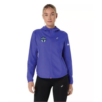 ASICS 2026 Los Angeles Marathon FINISHER - Chaqueta ASICS Silver para mujer Cobalt Burst (2012D148) (LA26-37)