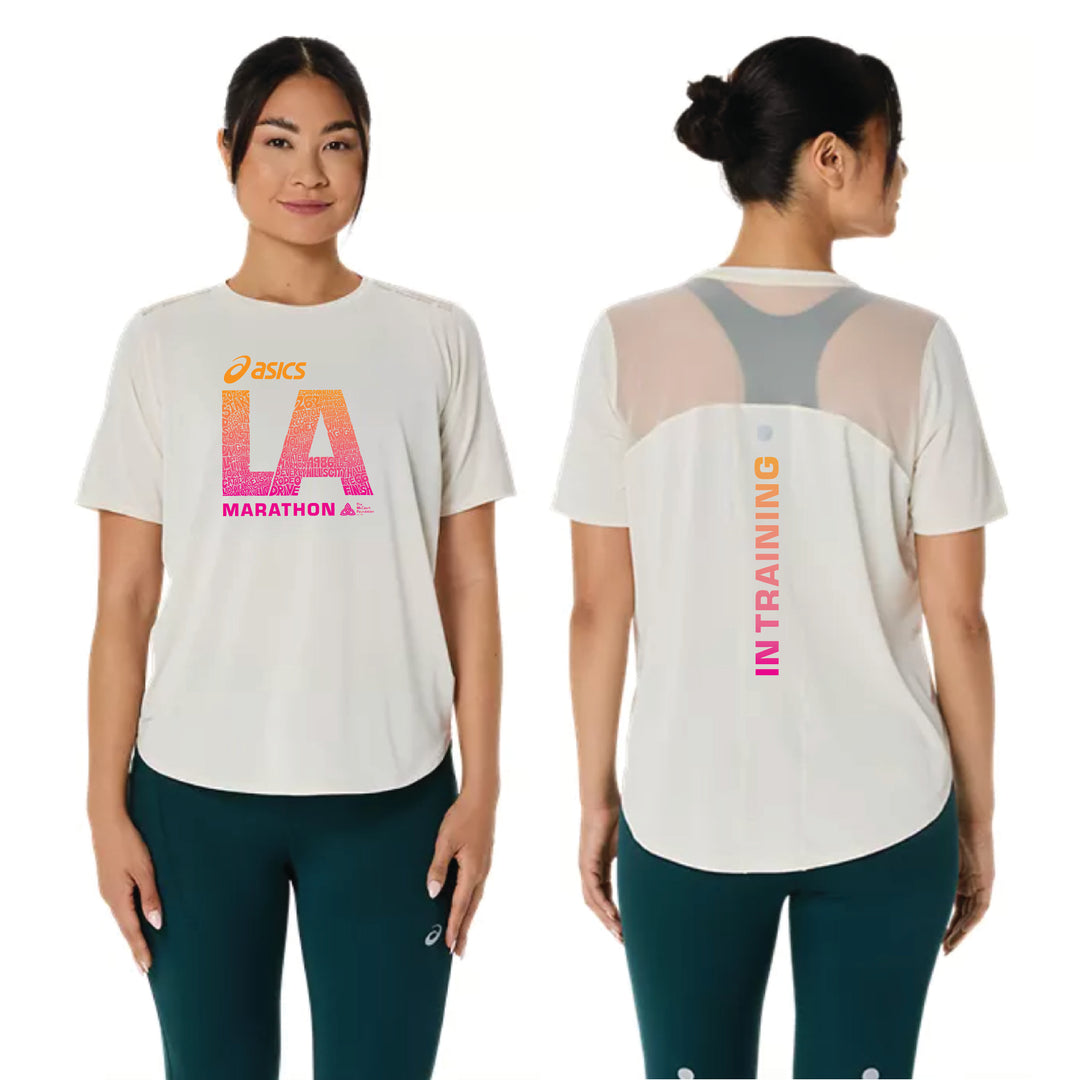 2026 ASICS Los Angeles Marathon - ASICS Women's Road SS Top - Birch (2012C969) (LA26-13, LA26-14)
