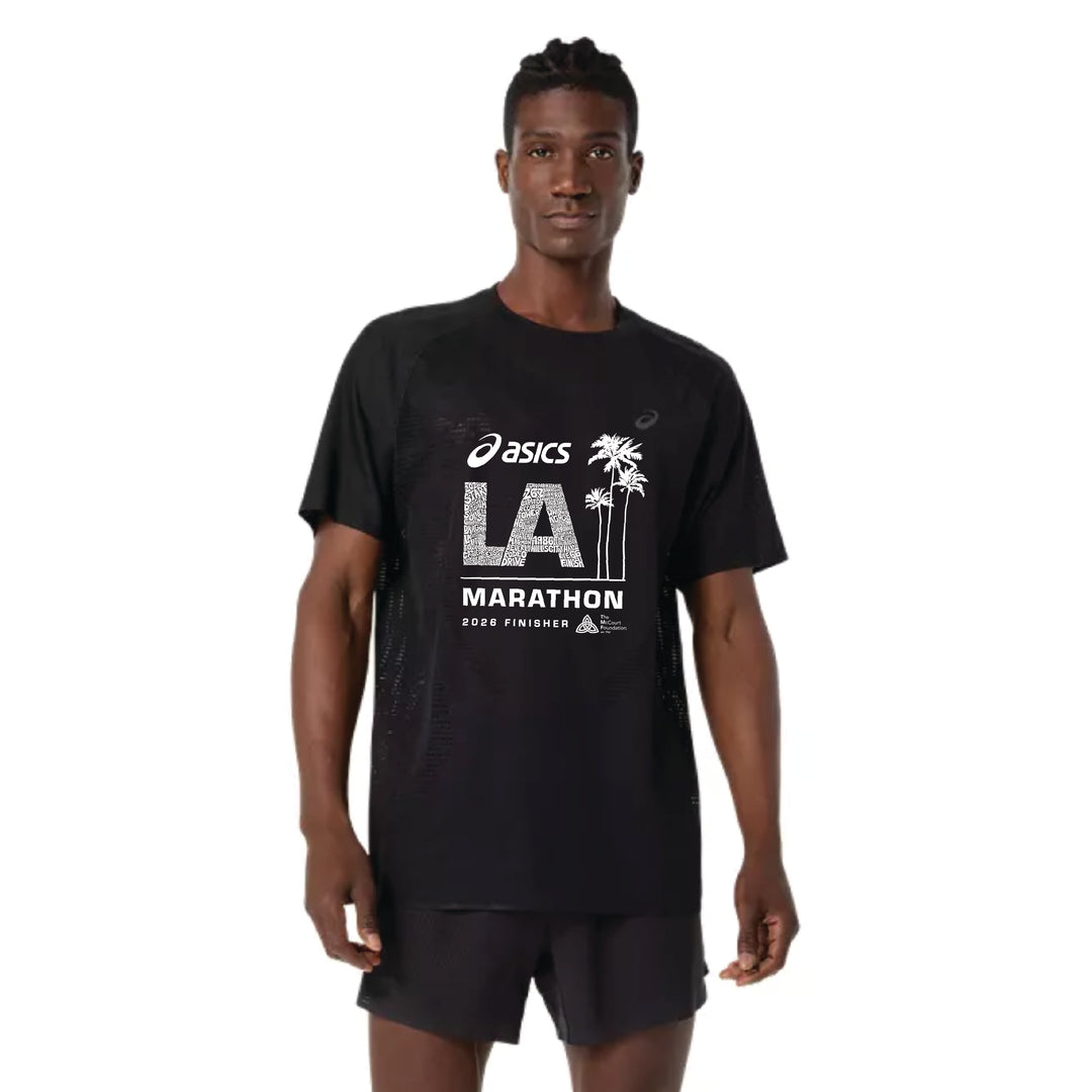2026 ASICS Los Angeles Marathon FINISHER - ASICS Men's Metarun Short Sleeve Top (2011D510-001) (LA26-31)