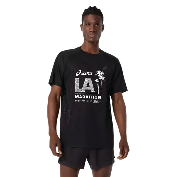 2026 ASICS Los Angeles Marathon FINISHER - ASICS Men's Metarun Short Sleeve Top (2011D510-001) (LA26-31)