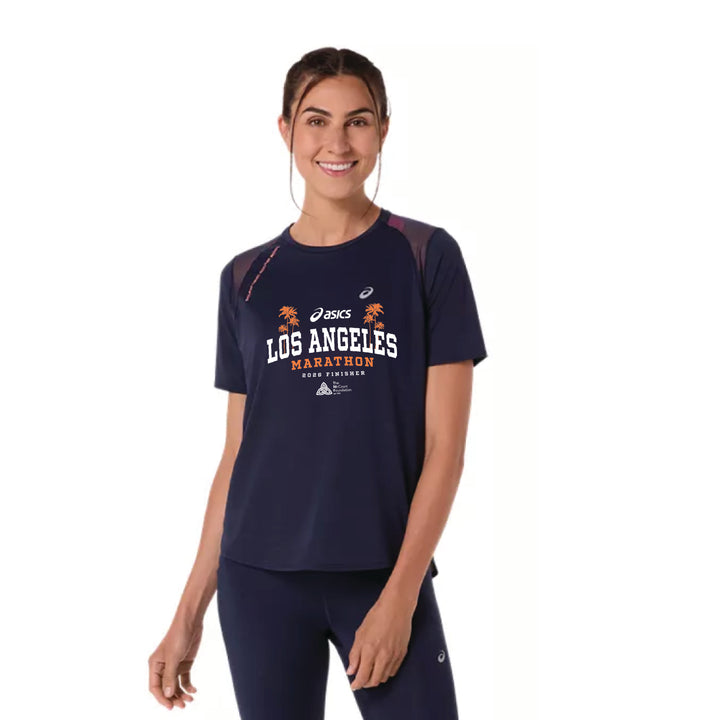 2026 ASICS Los Angeles Marathon FINISHER - ASICS Women's Road SS Top Midnight (2012D371) (LA26-33)