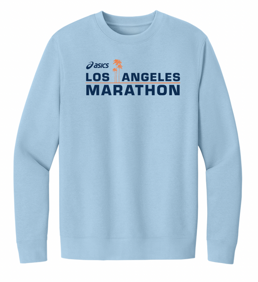 2026 ASICS Los Angeles Marathon - Adult "Lounge In" Unisex Fleece Crewneck Sweatshirt