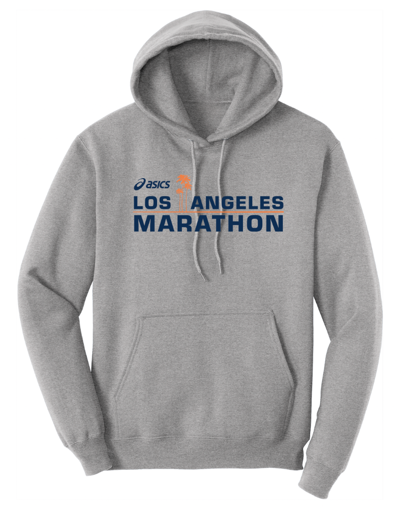 2026 ASICS Los Angeles Marathon - Unisex "Live In" Fleece Pullover Hooded Sweatshirt