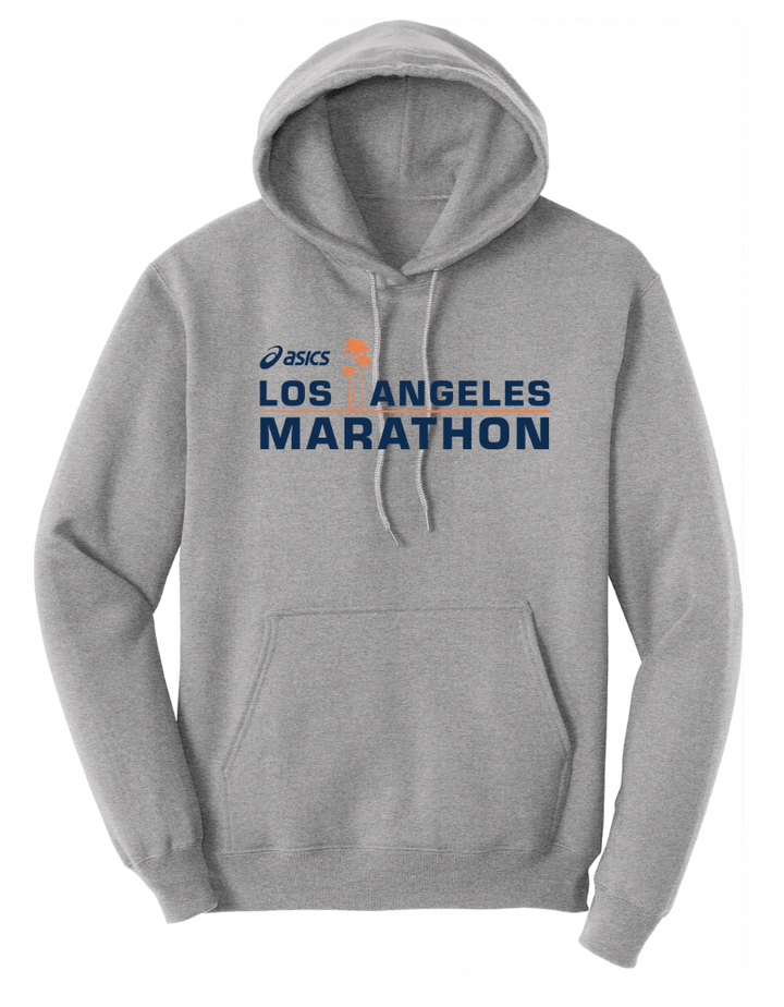 2026 ASICS Los Angeles Marathon - Unisex "Live In" Fleece Pullover Hooded Sweatshirt