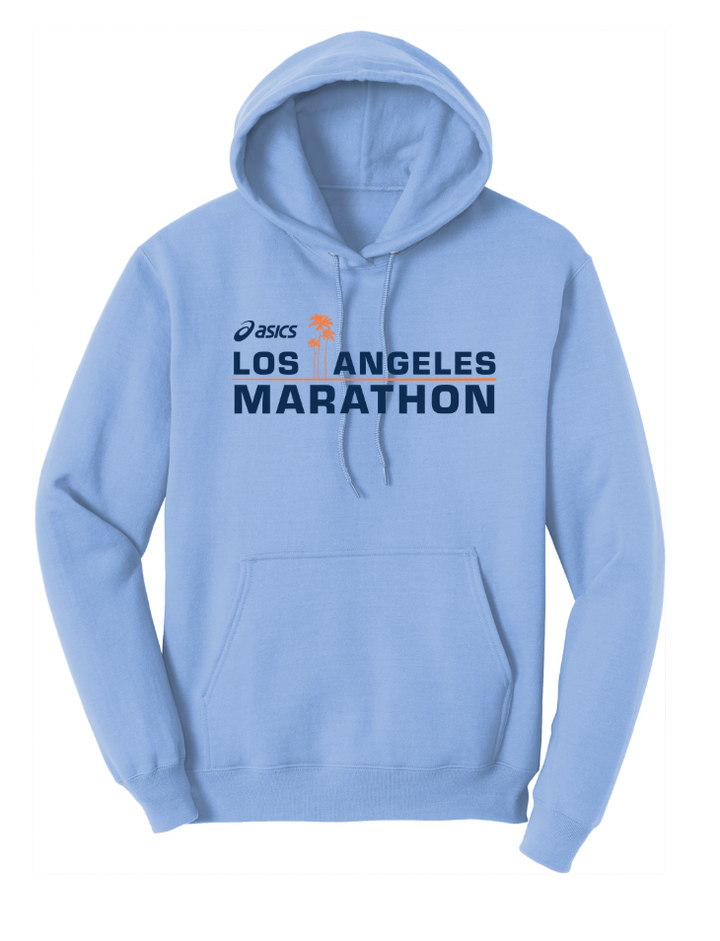 2026 ASICS Los Angeles Marathon - Unisex "Live In" Fleece Pullover Hooded Sweatshirt