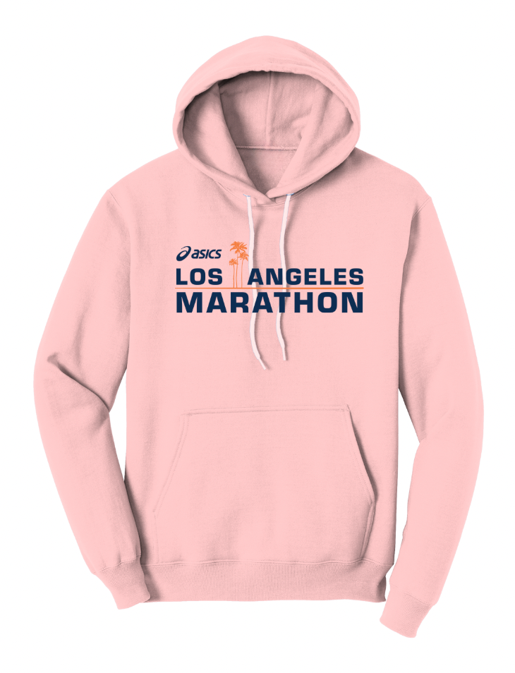 2026 ASICS Los Angeles Marathon - Unisex "Live In" Fleece Pullover Hooded Sweatshirt