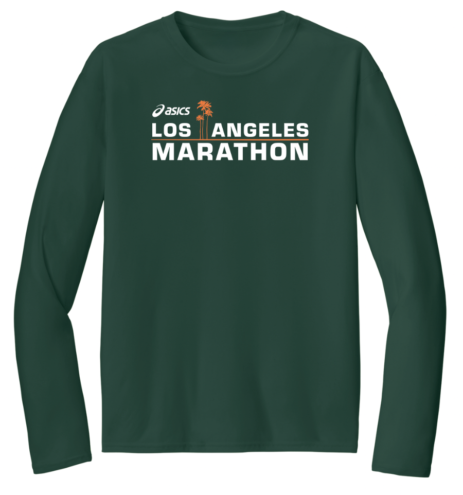 2026 ASICS Los Angeles Marathon - Unisex "Run In" Performance Long Sleeve Tee